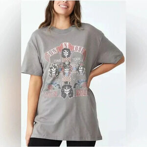 Cotton On The Relax Boyfriend Guns N Roses Graphic T-Shirt